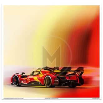 Product image for Ferrari 499P | Le Mans 2023 | Frederic Dams | Art Print